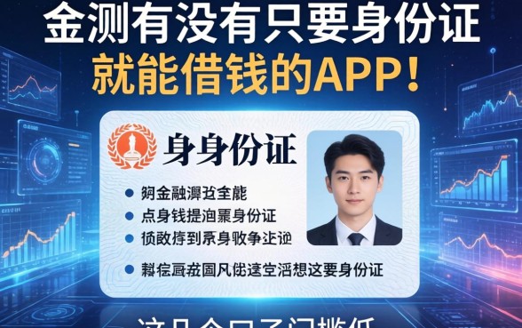 实测有没有只要身份证就能借钱的app，这几个口子门槛低