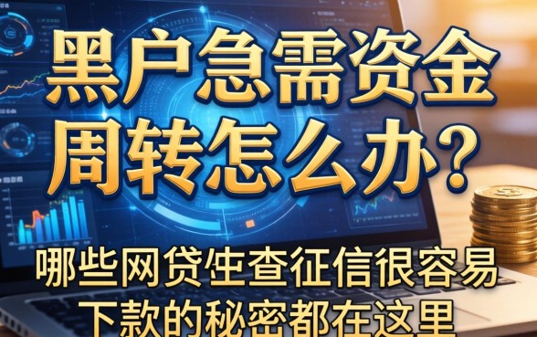 黑户急需资金周转怎么办？哪些网贷不查征信最容易下款的秘密都在这里