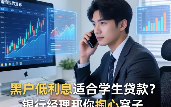 黑户低利息适合学生的贷款？银行经理跟你掏心窝子