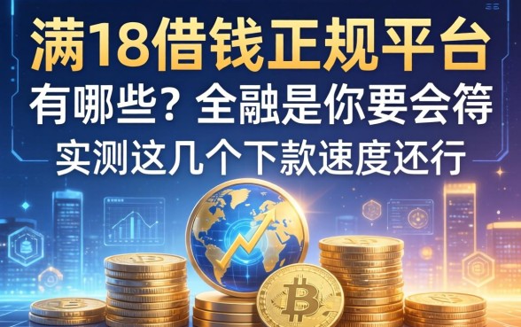 满18借钱的正规平台有哪些？实测这几个下款速度还行