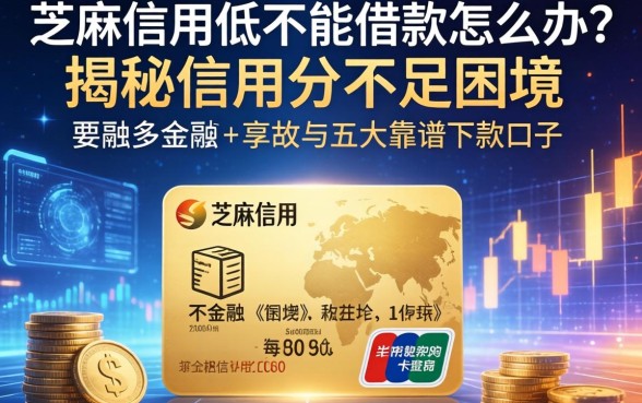 芝麻信用低不能借款怎么办？揭秘信用分不足的困境与五大靠谱下款口子