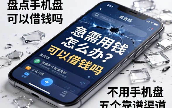 手机坏了急需用钱怎么办？不用手机可以借钱吗？盘点五个靠谱渠道
