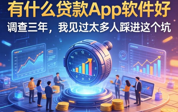 有什么贷款的app软件好？调查三年，我见过太多人踩进这个坑