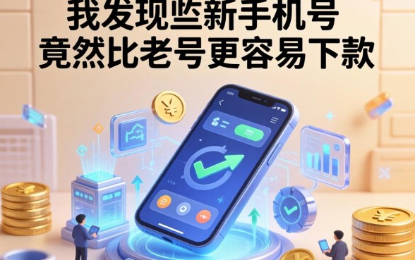 我发现有些新手机号竟然比老号更容易下款