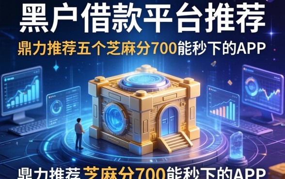 适合黑户的借款平台推荐，鼎力推荐五个芝麻分700能秒下的app