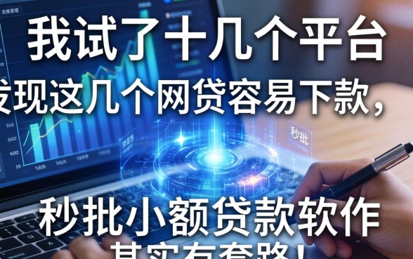 我试了十几个平台，发现这几个网贷容易下款，秒批小额贷款软件其实有套路