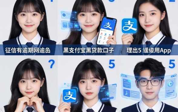 征信有逾期网黑支付宝黑贷款口子，理出5个大学生可以使用的app
