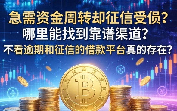 急需资金周转却征信受损？哪里能找到靠谱渠道？不看逾期和征信的借款平台真的存在吗？