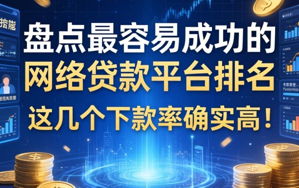 盘点最容易成功的网络贷款平台排名，这几个下款率确实高