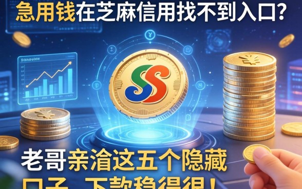 急用钱在芝麻信用找不到入口？老哥亲测这五个隐藏口子，下款稳得很！