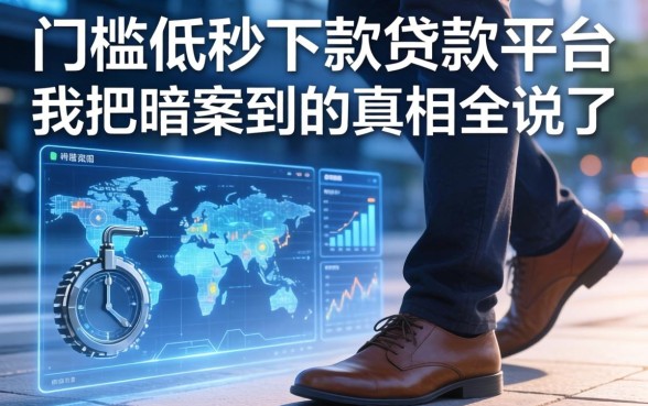 门槛低秒下款的贷款平台,我把暗访到的真相全说了