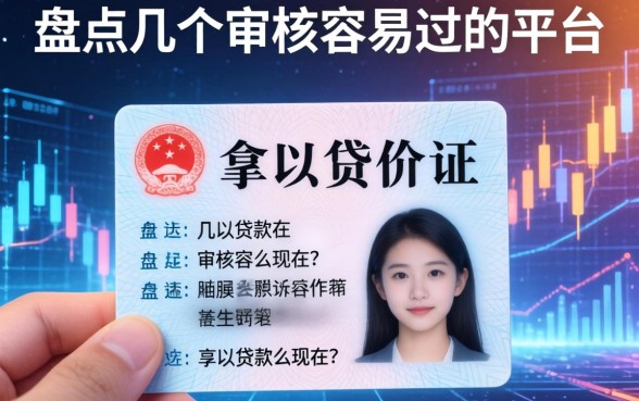 拿身份证可以贷款么现在？盘点几个审核容易过的平台