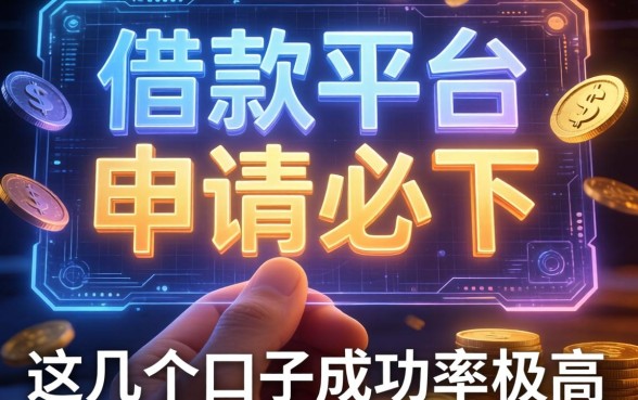 曝光有一个借款平台叫申请必下，这几个口子成功率极高
