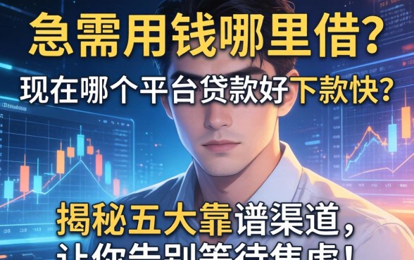 急需用钱哪里借？现在哪个平台贷款好下款快？揭秘五大靠谱渠道，让你告别等待焦虑！