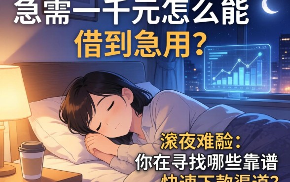 急需一千元怎么能借到急用？深夜难眠的你在寻找哪些靠谱的快速下款渠道？