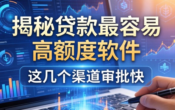 揭秘贷款最容易高额度软件，这几个渠道审批快