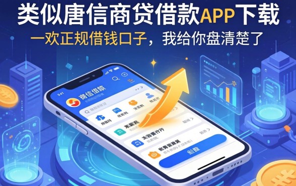 类似捷信商贷借款app下载一样正规的借钱口子，我给你盘清楚了