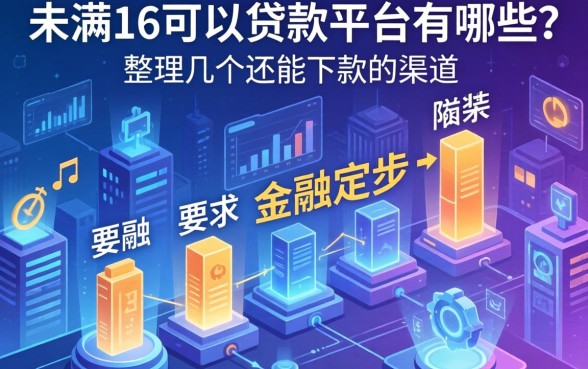 未满16可以贷款平台有哪些？整理几个还能下款的渠道