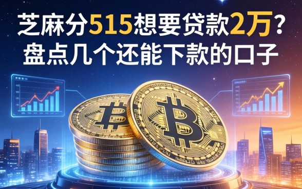 芝麻分515想要贷款2万？盘点几个还能下款的口子