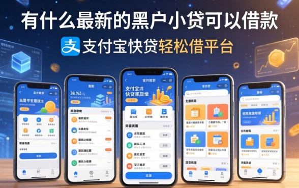 有什么最新的黑户小贷可以借款，规整五个支付宝快贷轻松借平台