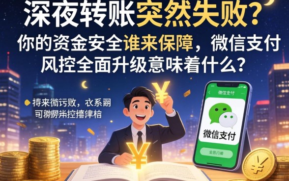 深夜转账突然失败？你的资金安全谁来保障，2026微信支付风控全面升级意味着什么？
