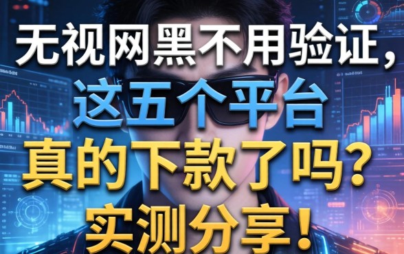 无视网黑不用验证，这五个平台真的下款了吗？实测分享！