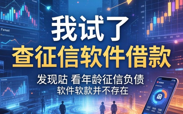 我试了不查征信软件借款，发现不看年龄征信负债的软件并不存在
