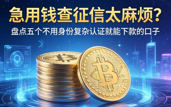 急用钱查征信太麻烦？盘点五个不用身份复杂认证就能下款的口子