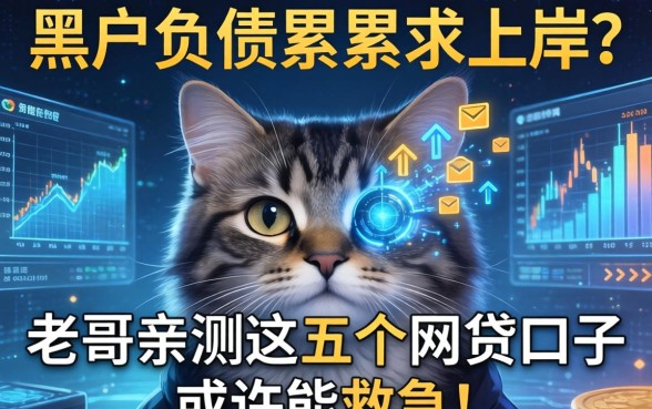 黑户负债累累求上岸？老哥亲测这五个网贷口子或许能救急！