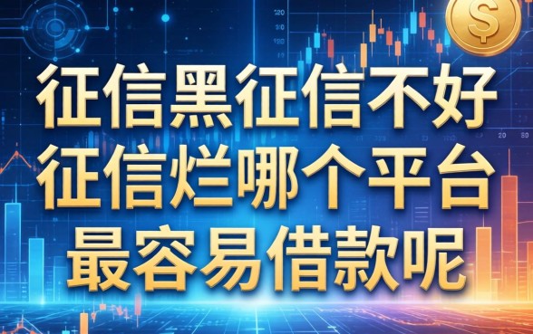 征信黑征信不好征信烂哪个平台最容易借款呢
