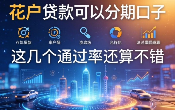 花户贷款可以分期的口子，这几个通过率还算不错