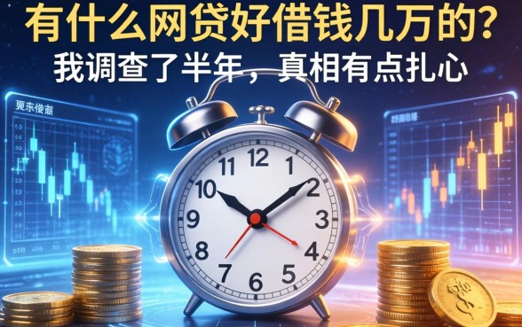 有什么网贷好借钱几万的？我调查了半年，真相有点扎心