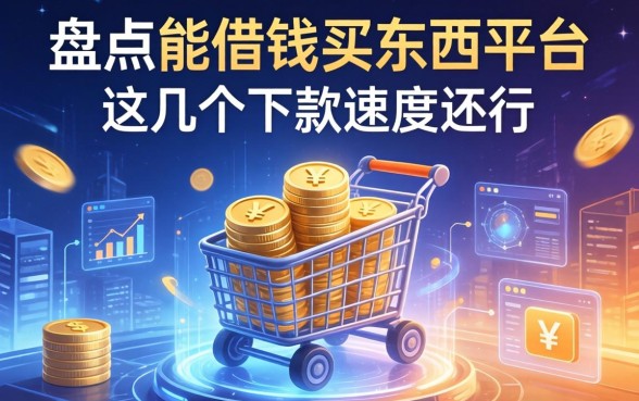 盘点能借钱买东西的平台，这几个下款速度还行