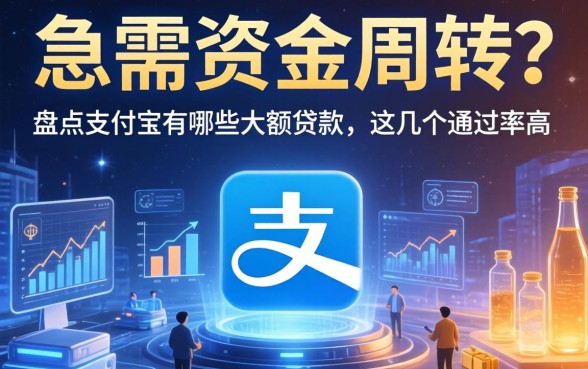 急需资金周转？盘点支付宝有哪些大额贷款，这几个通过率高