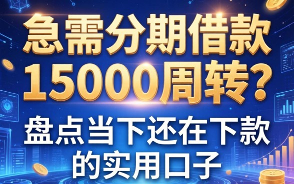 急需分期借款15000周转？盘点当下还在下款的实用口子