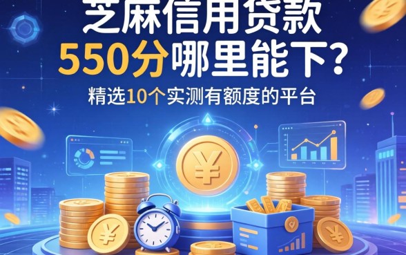芝麻信用贷款550分哪里能下？精选10个实测有额度的平台