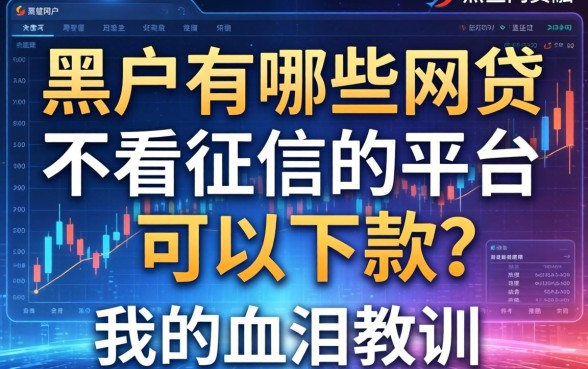 黑户有哪些网贷不看征信的平台可以下款？我的血泪教训