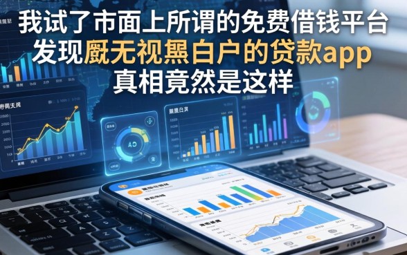 我试了市面上所谓的免费借钱平台，发现无视黑白户的贷款app真相竟然是这样