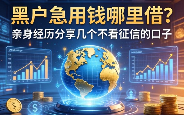 黑户急用钱哪里借？亲身经历分享几个不看征信的口子