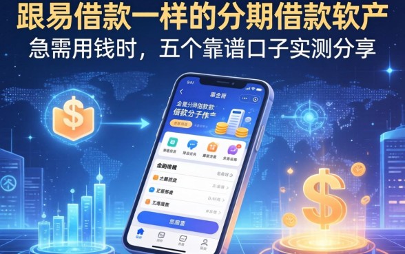 跟易借款一样的分期借款软件：急需用钱时的五个靠谱口子实测分享