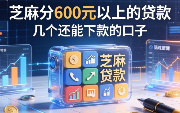 芝麻分600元以上的贷款：整理了几个还能下款的口子