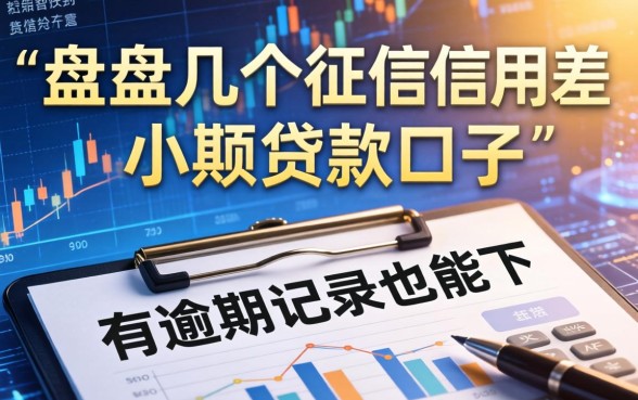 盘点几个征信信用差小额贷款口子，有逾期记录也能下
