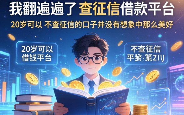 我翻遍了2026不查征信借款平台，发现20岁可以借钱平台不查征信的口子并没有想象中那么美好