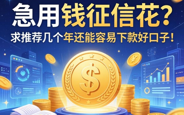 急用钱征信花？求推荐几个2026年还能容易下款的口子！