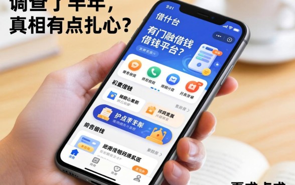 手机上有什么能够借钱的平台？我调查了半年，真相有点扎心