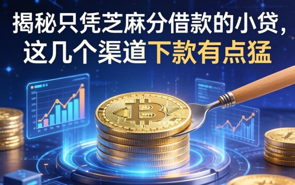 揭秘只凭芝麻分借款的小贷，这几个渠道下款有点猛