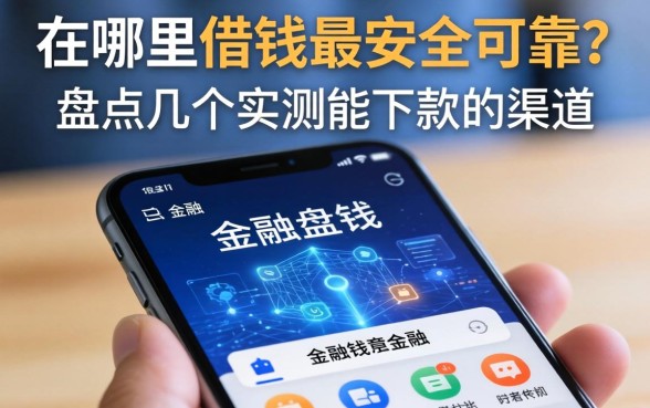 手机在哪里借钱最安全可靠？盘点几个实测能下款的渠道