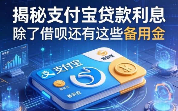 揭秘支付宝贷款利息：除了借呗还有这些备用金