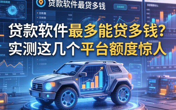 贷款软件最多能贷多钱？实测这几个平台额度惊人