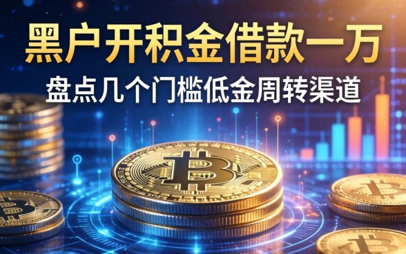 黑户公积金借款一万：盘点几个门槛低的周转渠道
